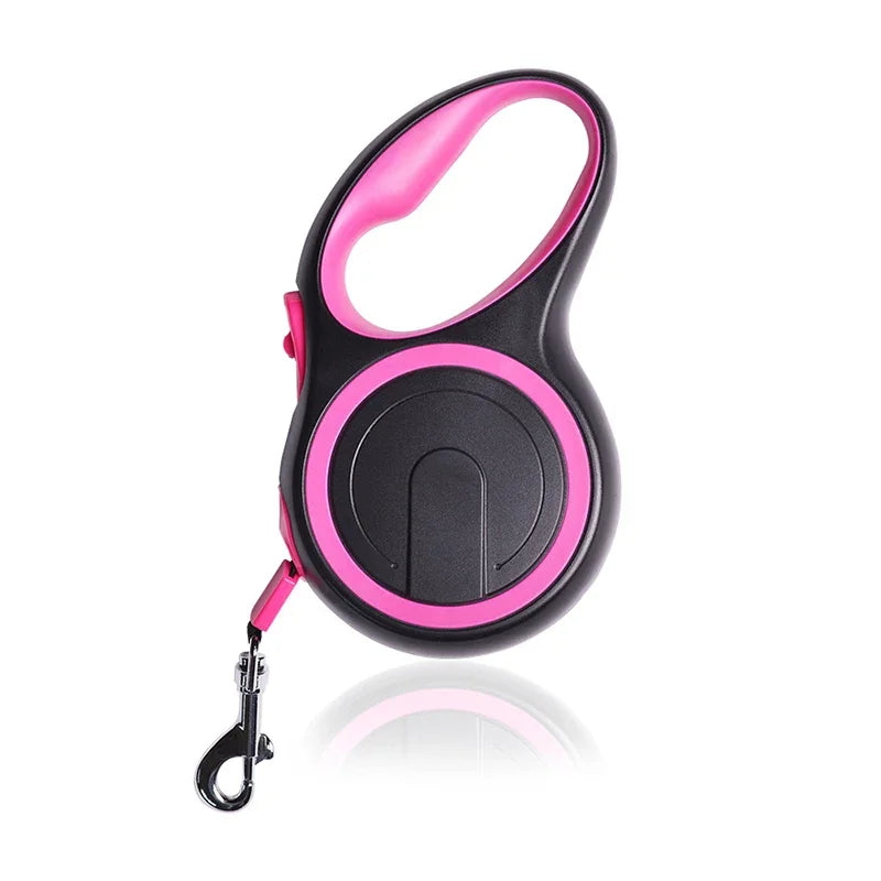 laisse couleur enrouleur rose