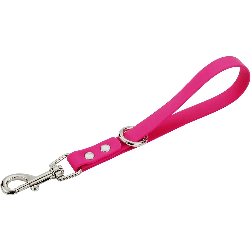 laisse courte PVC Rose