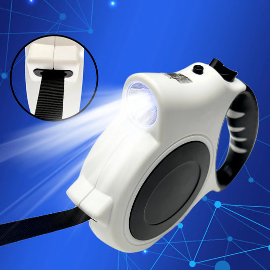 laisse enrouleur avec lampe