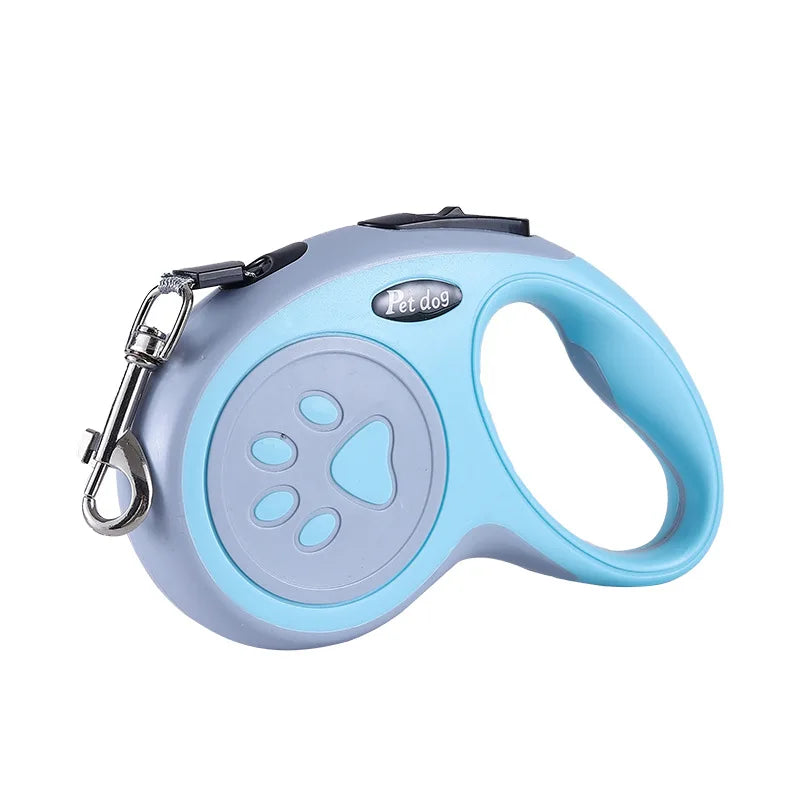 laisse enrouleur bleu