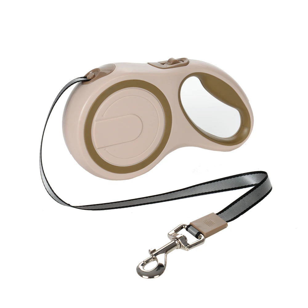 laisse enrouleur couleur beige