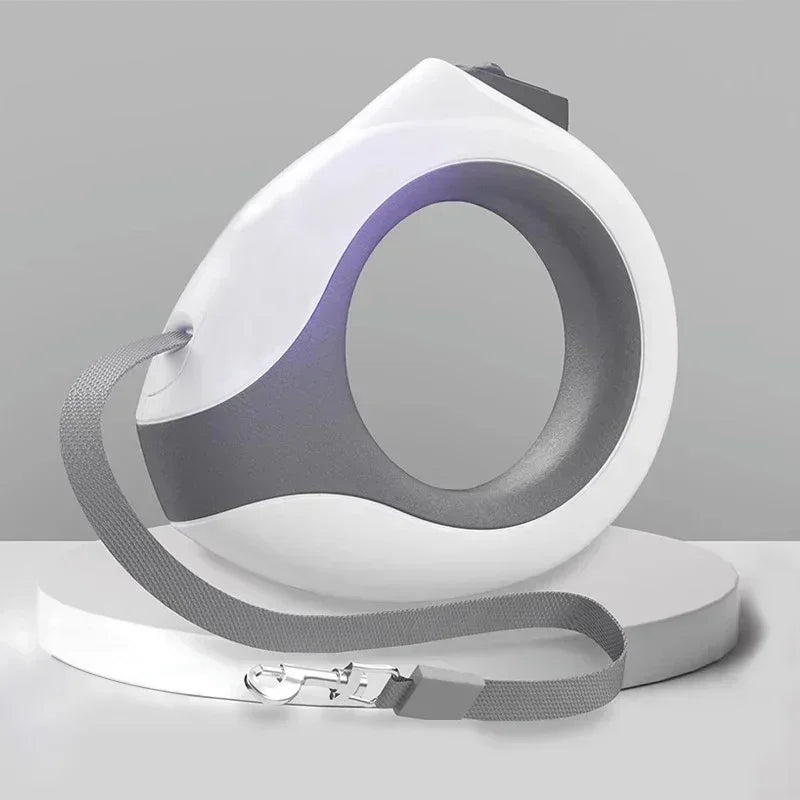 laisse enrouleur design 3m blanc