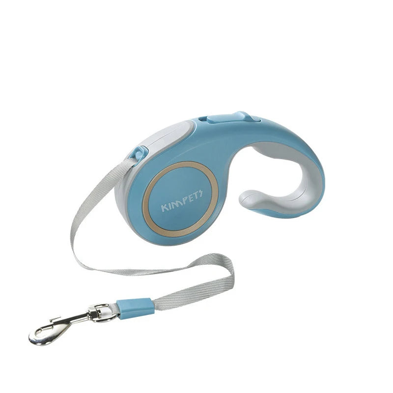 laisse enrouleur design moderne bleu