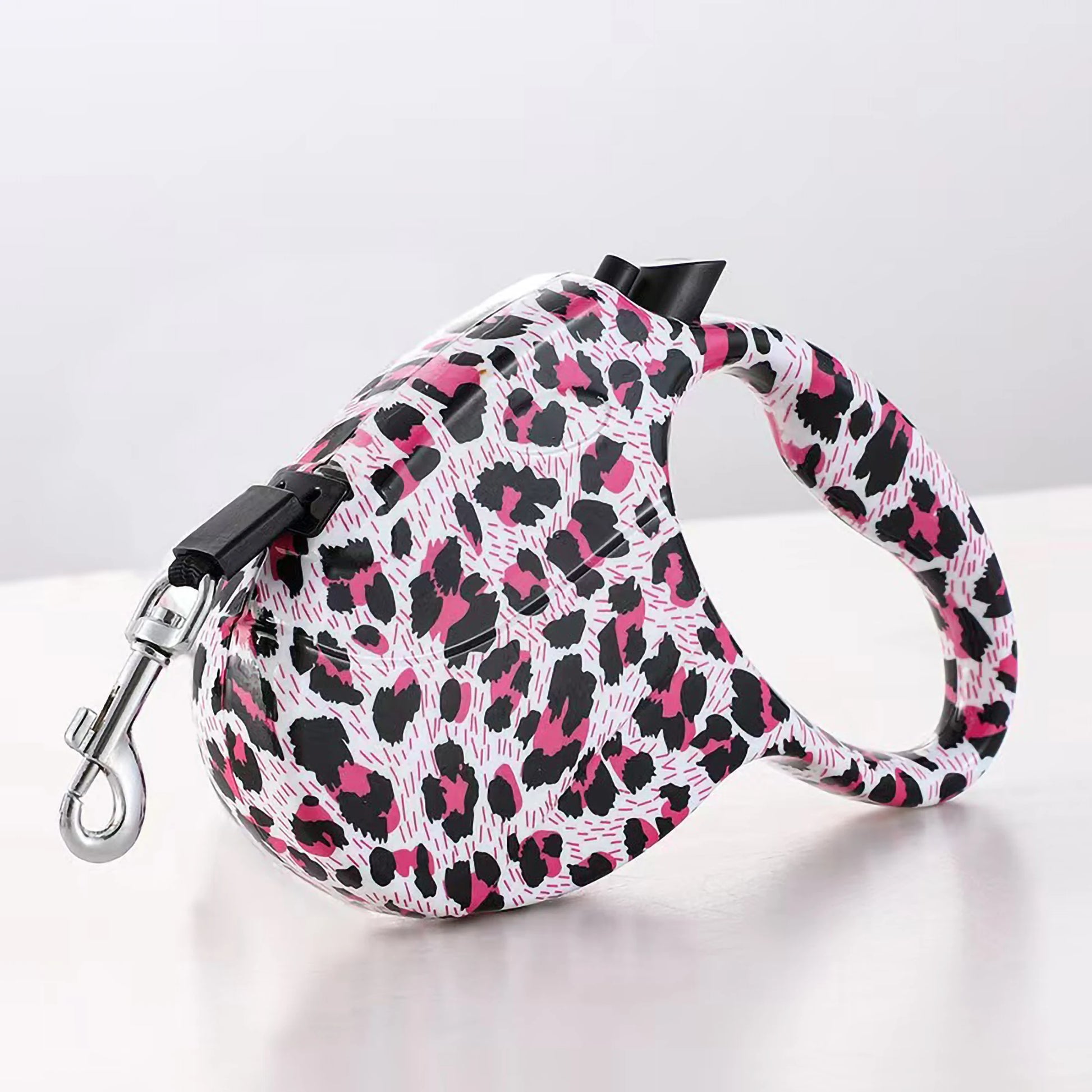laisse enrouleur motif violet