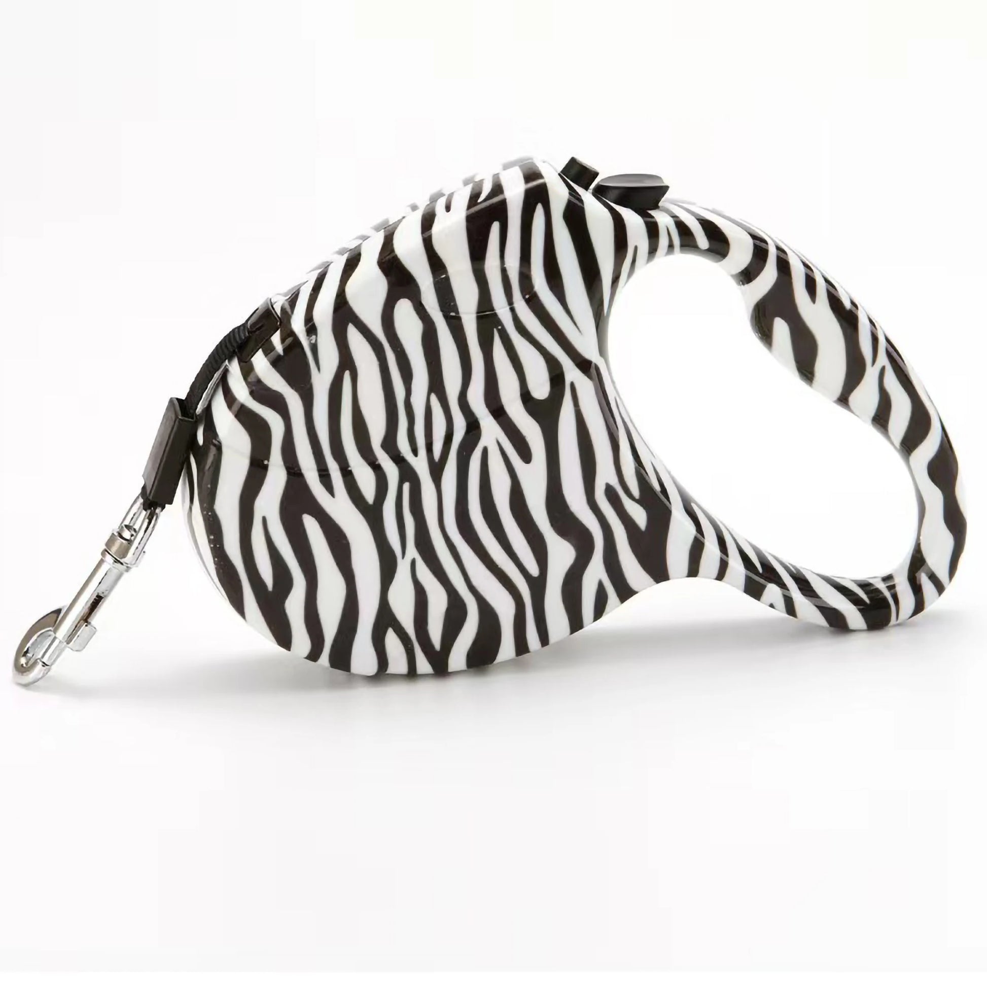 laisse enrouleur motif zebre