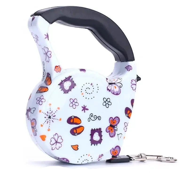 laisse enrouleur motifs papillons