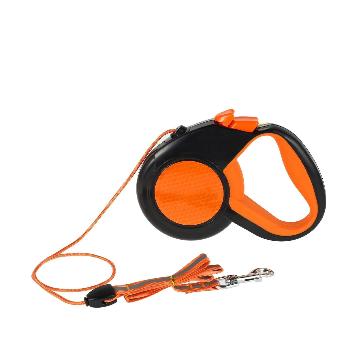 laisse enrouleur pour gros chien orange