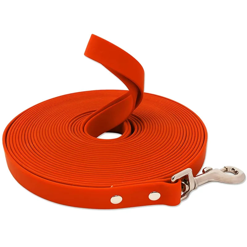 laisse impermeable orange