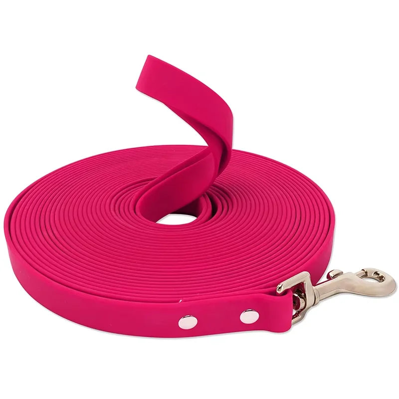 laisse impermeable rose rouge