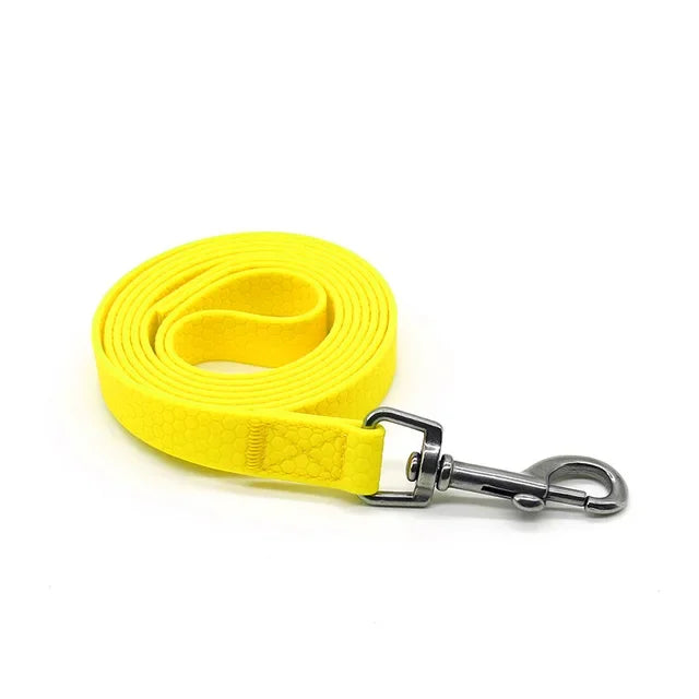 laisse longe PVC imperméable jaune