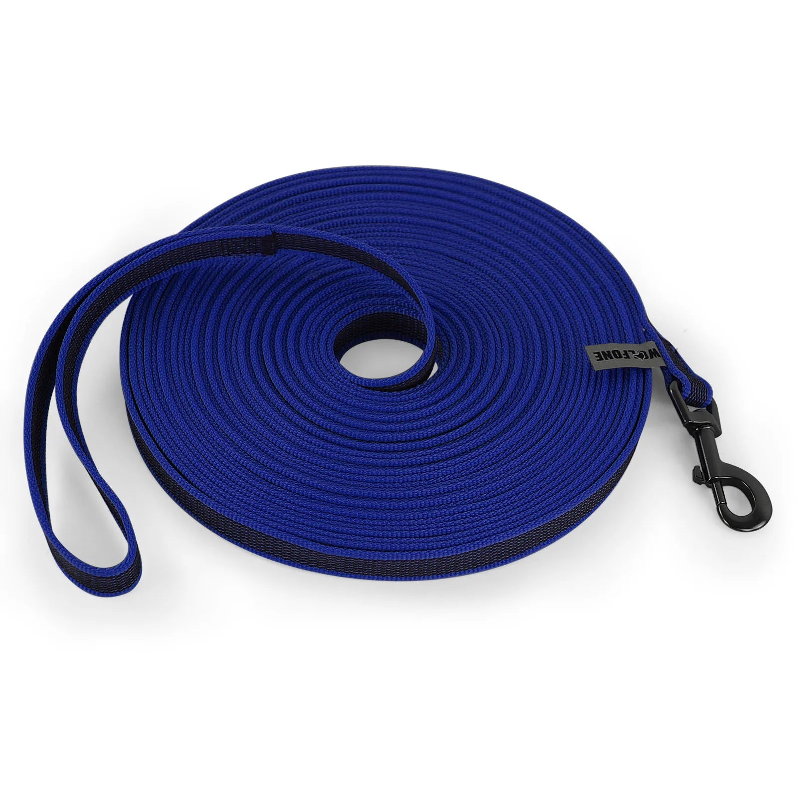 laisse longe nylon bleu