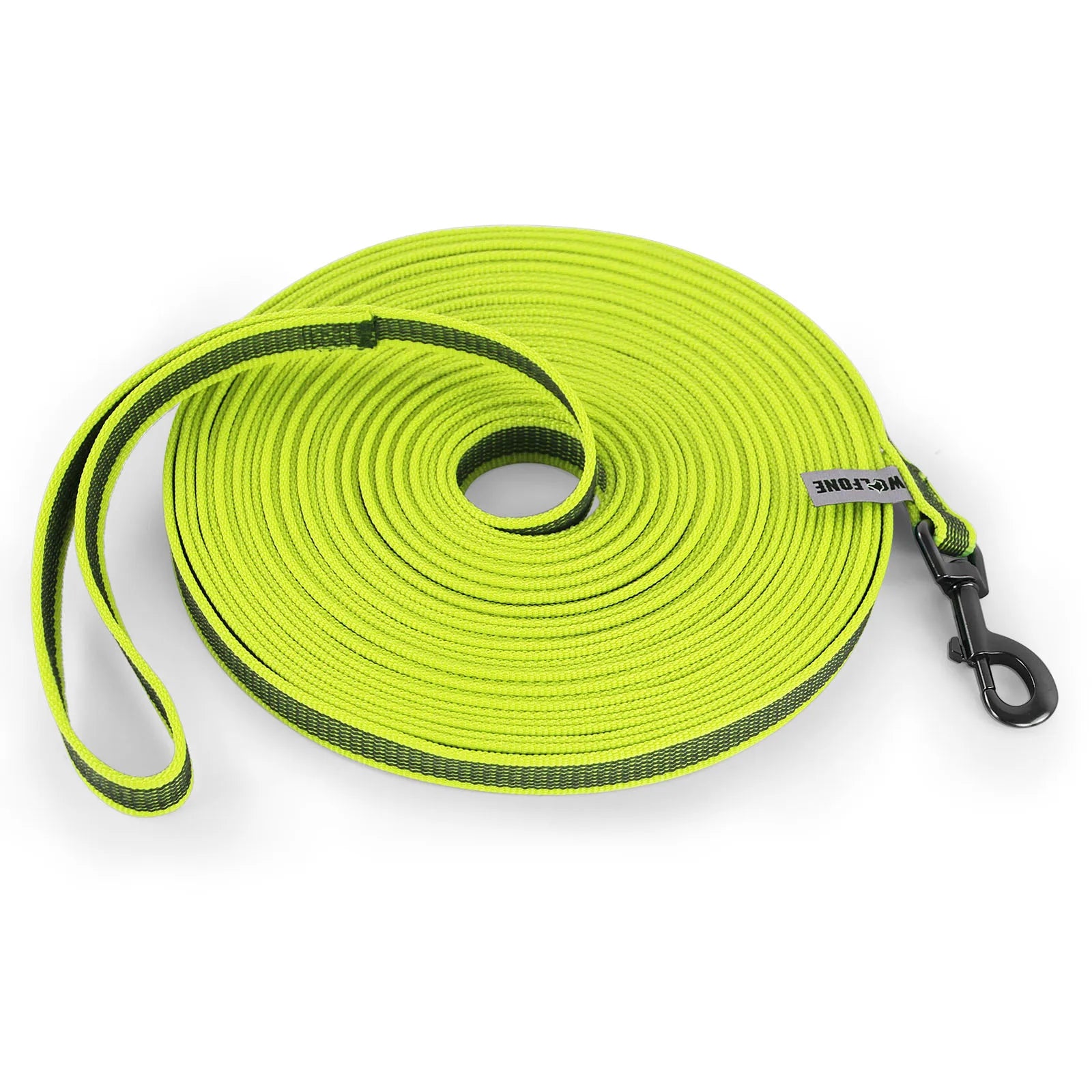 laisse longe nylon jaune