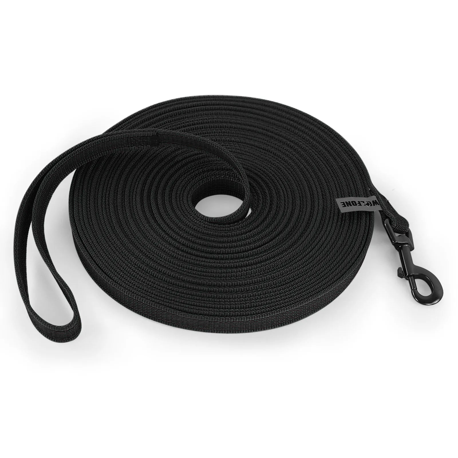 laisse longe nylon noir