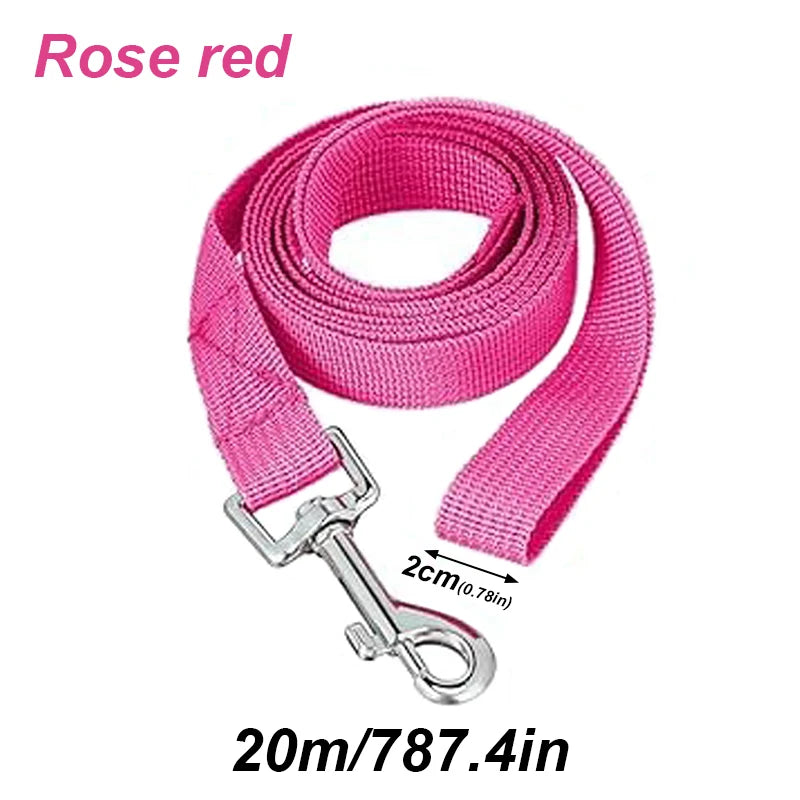 laisse longe rose rouge
