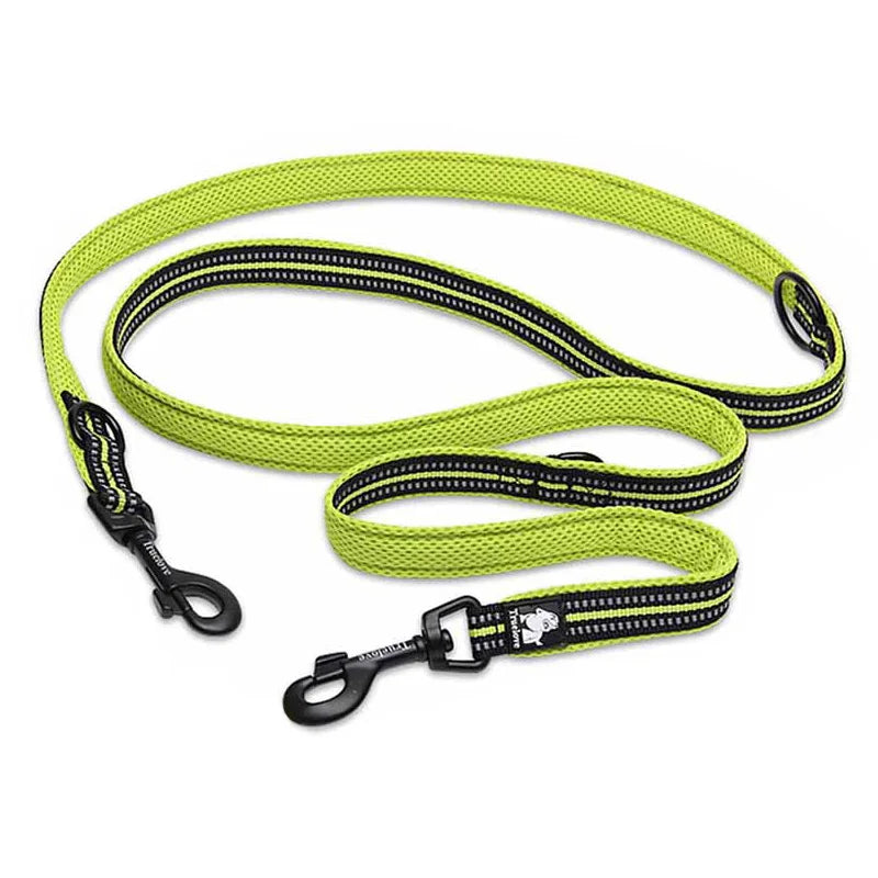 laisse mains libres ceinture de taille reflechissante pour courir vert