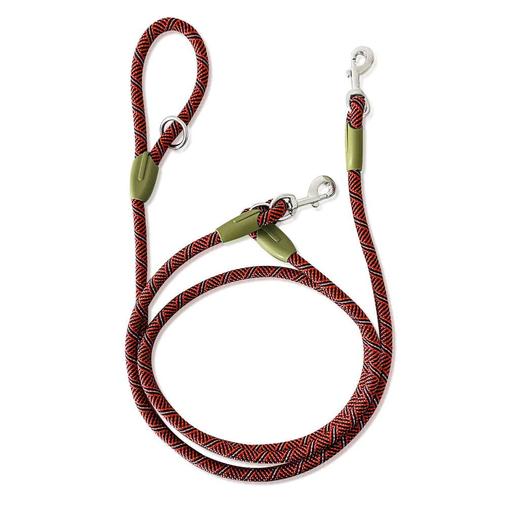 laisse mains libres corde lasso rouge