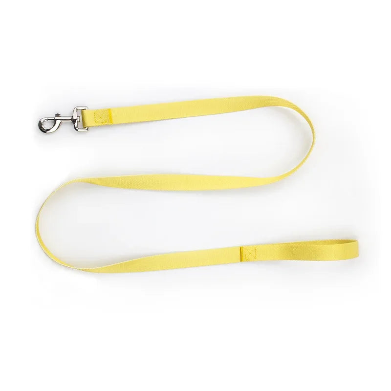 laisse nylon 1,5m jaune
