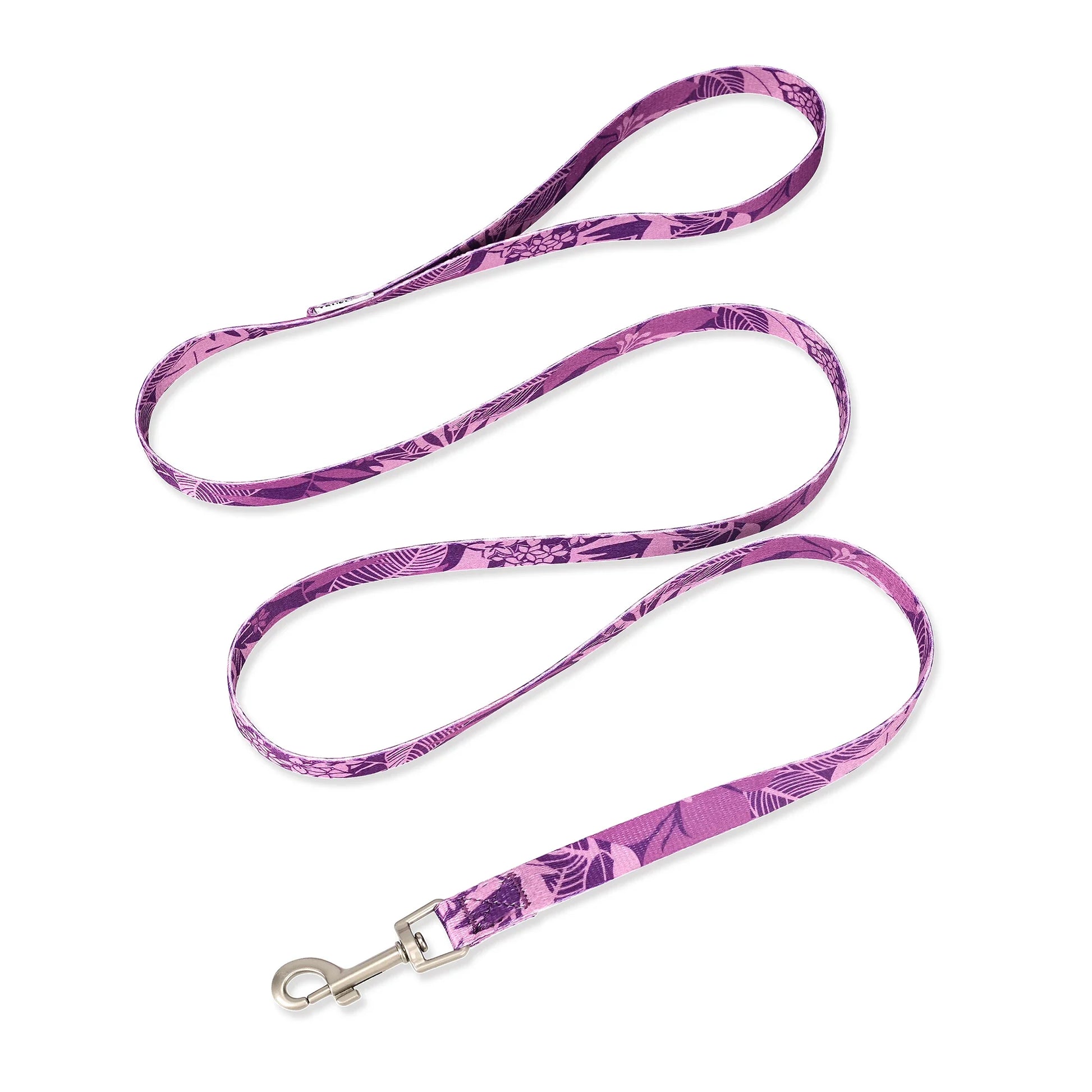 laisse nylon a motif camouflage violet