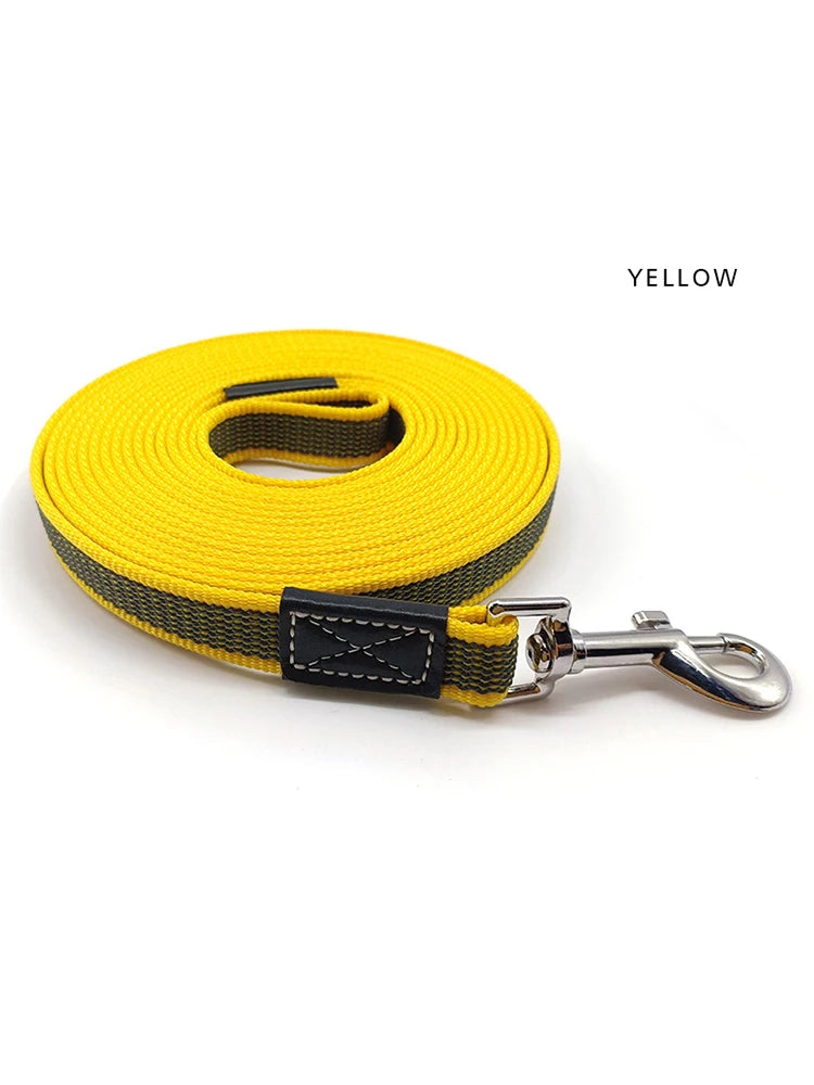 laisse nylon anti derapant jaune