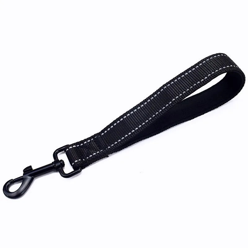 laisse nylon courte noir