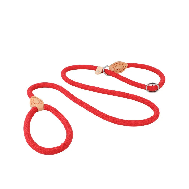 laisse nylon lasso couleur rouge