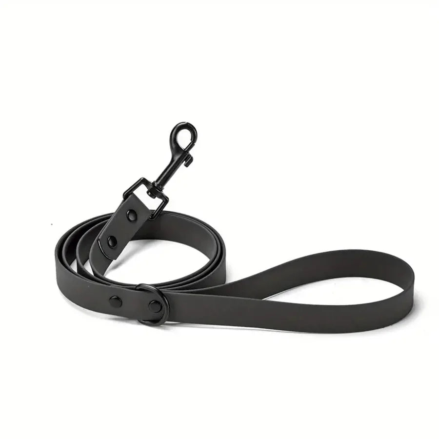 laisse plastique PVC noir