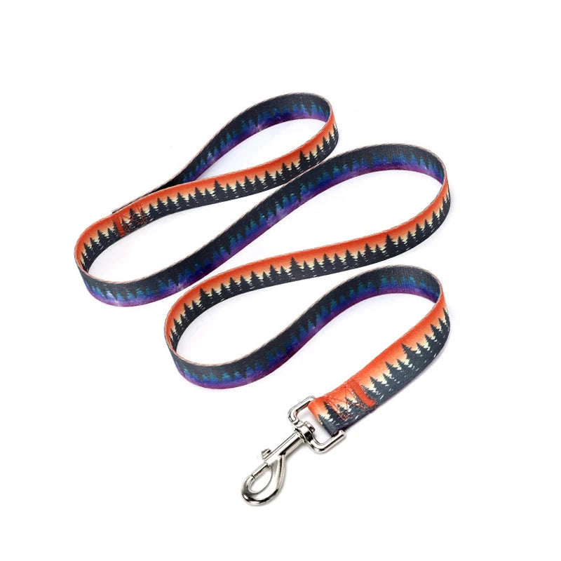 laisse pur chien a motifs sapin