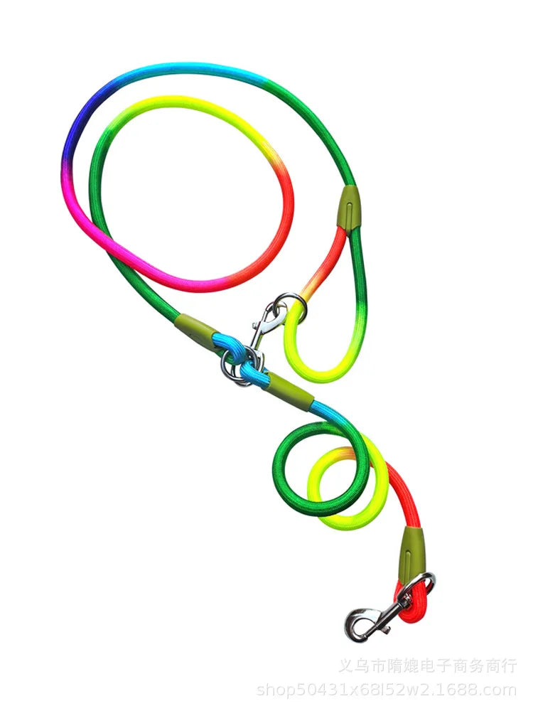 laisses cordes mains libres multi couleur