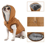Manteau chaud coupe-vent à capuche pour chien - Vignette | laisse pour chien. fr