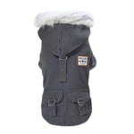 Manteau chaud à capuche pour chien - Vignette | laisse pour chien. fr