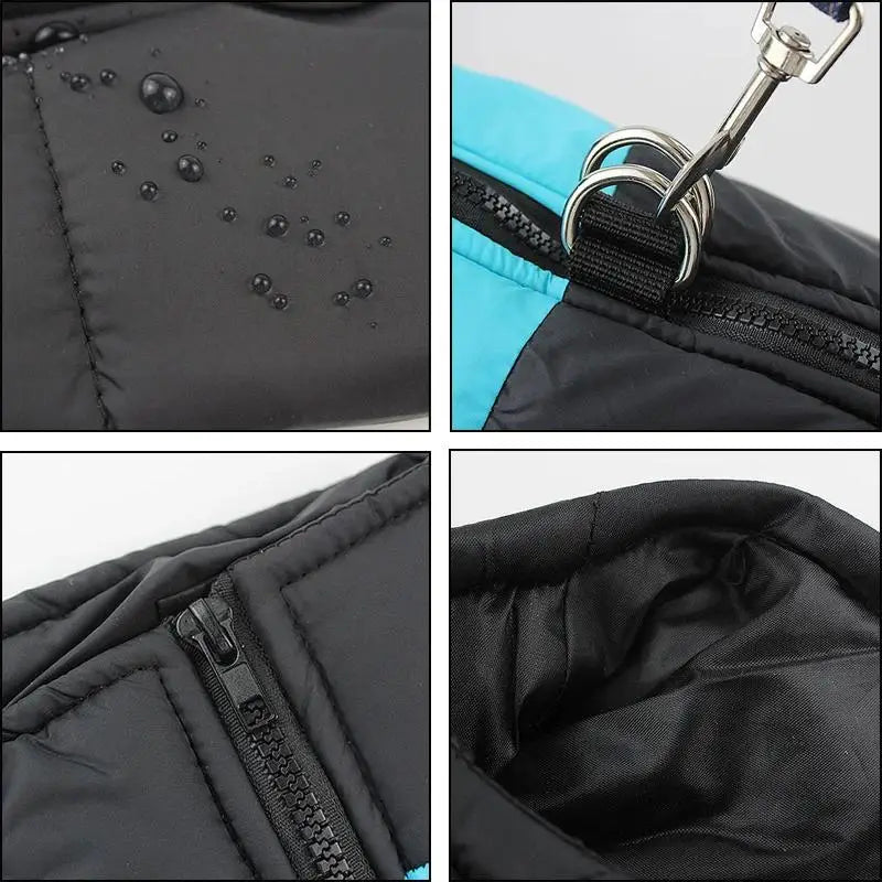 manteau chaud imperméable pour chien détails