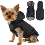 Manteau chaud coupe-vent à capuche pour chien - Vignette | laisse pour chien. fr