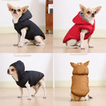 Manteau chaud coupe-vent à capuche pour chien - Vignette | laisse pour chien. fr